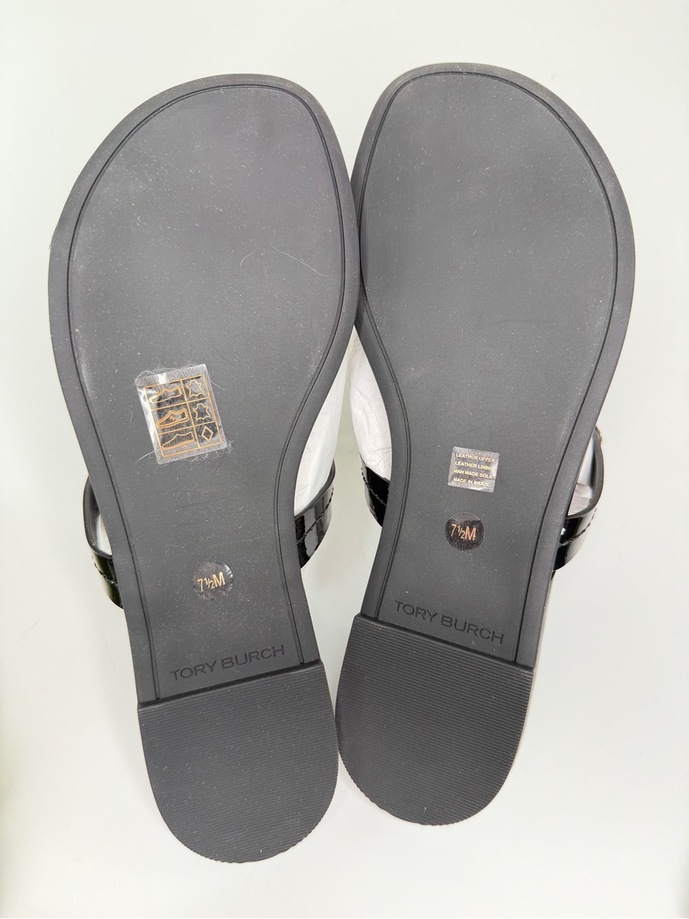 Tory Burch Women’s Patent Leather Miller Sandal - Black - Picture 6 of 8